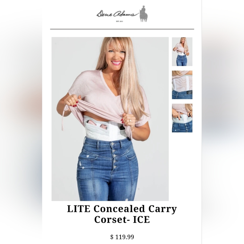 Dene Adams LITE Concealed Carry Corset- ICE
